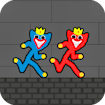 Red and Blue Stickman Huggy 2