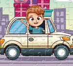 Kids Driving Jigsaw